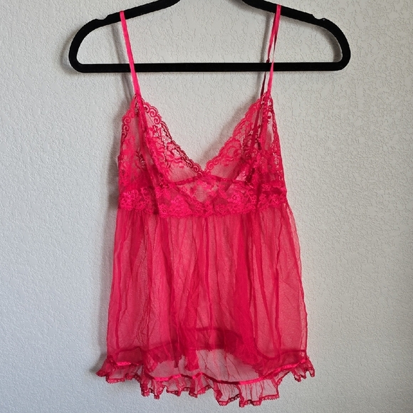 Victoria's Secret Red Lace Chemise - Picture 1 of 3